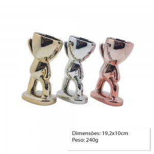 CACHEPOT DECORATIVO DE CERAMICA P/PLANTAS 