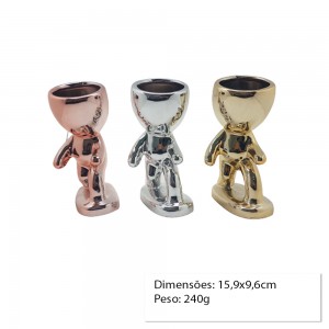 CACHEPOT DECORATIVO DE CERAMICA P/PLANTAS 