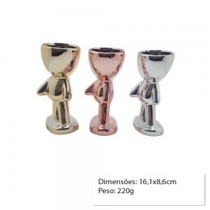 CACHEPOT DECORATIVO DE CERAMICA P/PLANTAS 