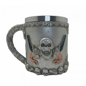 CANECA CAVEIRA EM METAL CAP. DE 400ML REF:636B CANECA CAVEIRA EM METAL CAP. DE 400ML REF:636B