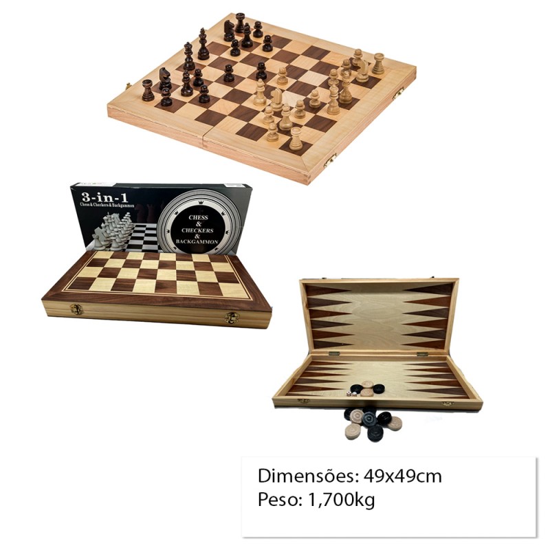 JG MANUAL SALAO,TAB.JG XADREZ 32PCS EM MADEIRA REF:APW5052