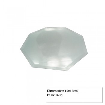 OBJ VIDRO DEC.BANDEJA OCTAGONAL ESP.15X15CM REF:YQD7839-4 OBJ VIDRO DEC.BANDEJA OCTAGONAL ESP.15X15CM REF:YQD7839-4