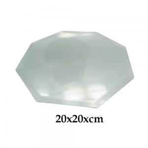 OBJ VIDRO DEC.BANDEJA OCTAGONAL ESP.20C20CM  REF:YQD7839-5
