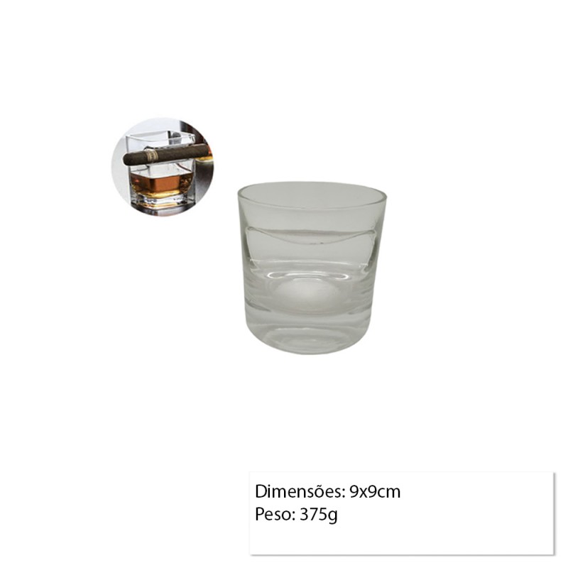COPO PORTA CHARUTO EM VIDRO 380ML REF: 2353-1 COPO PORTA CHARUTO EM VIDRO 380ML REF: 2353-1