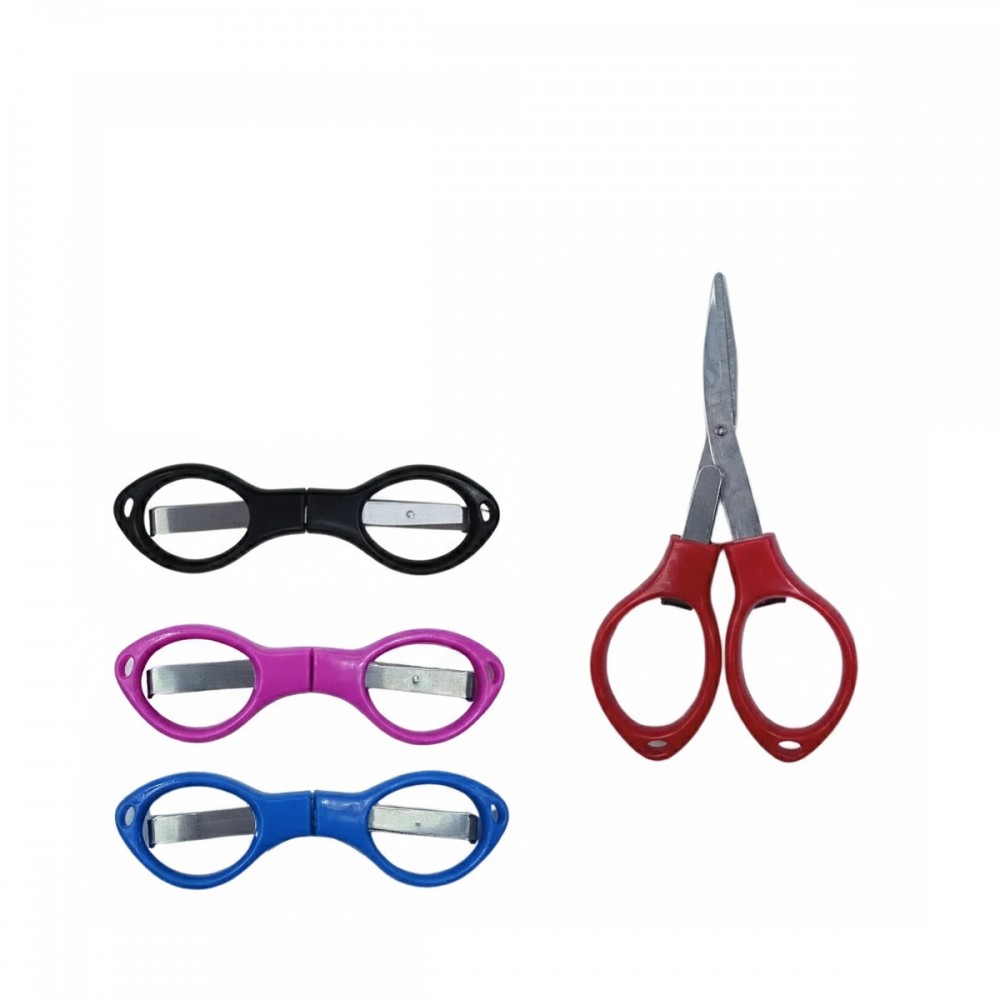 TESOURA DOBRÁVEL COLORIDA EM PLÁSTICO REF: AP6668-C