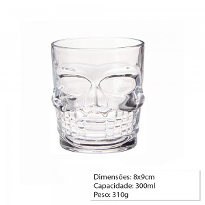 COPO EM VIDRO MODELO CAVEIRA 300ML  REF: APWS300 COPO EM VIDRO MODELO CAVEIRA 300ML  REF: APWS300