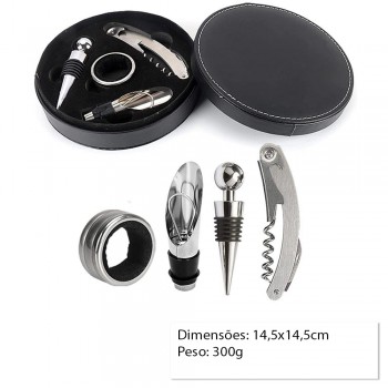 KIT ACESS METAL P/SERVIR VINHO C/SACA-ROLHA REF:APJU-705 KIT ACESS METAL P/SERVIR VINHO C/SACA-ROLHA REF:APJU-705