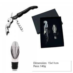 KIT ACESS EM METAL COM SACA-ROLHA/ABRID/BICO REF:APJU-702