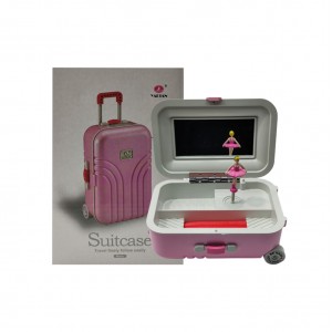 CAIXA DE MÚSICA MODELO MALA DE VIAGEM EM PLÁSTICO  REF: AP888