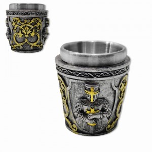 COPO SHOT MEDIEVAL MODELO SOLDADO EM RESINA 30ML REF: K16198C