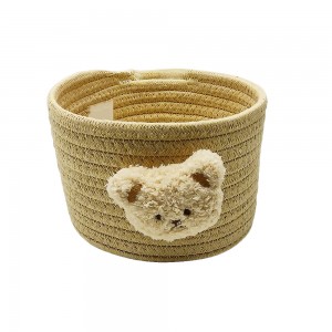 CESTA PARA ARMAZENAMENTO EM ALGODÃO MODELO URSINHO REF: AP35673-5