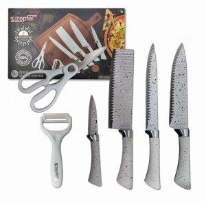 KIT FACAS E UTENSÍLIOS PARA COZINHA EM INOX BRANCO E PRETO REF: APZP-009B KIT FACAS E UTENSÍLIOS PARA COZINHA EM INOX BRANCO E PRETO REF: APZP-009B
