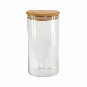 POTE DE VIDRO COM TAMPA EM BAMBU 369ML REF: APP60150 POTE DE VIDRO COM TAMPA EM BAMBU 369ML REF: APP60150