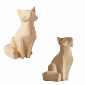 ESCULTURA PARA DECORAÇÃO MODELO RAPOSA EM POLIRESINA REF: 16351