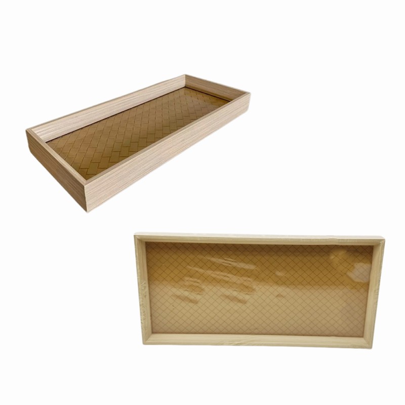 BANDEJA RETANGULAR DECORATIVA EM MDF E PU REF: 16736 BANDEJA RETANGULAR DECORATIVA EM MDF E PU REF: 16736