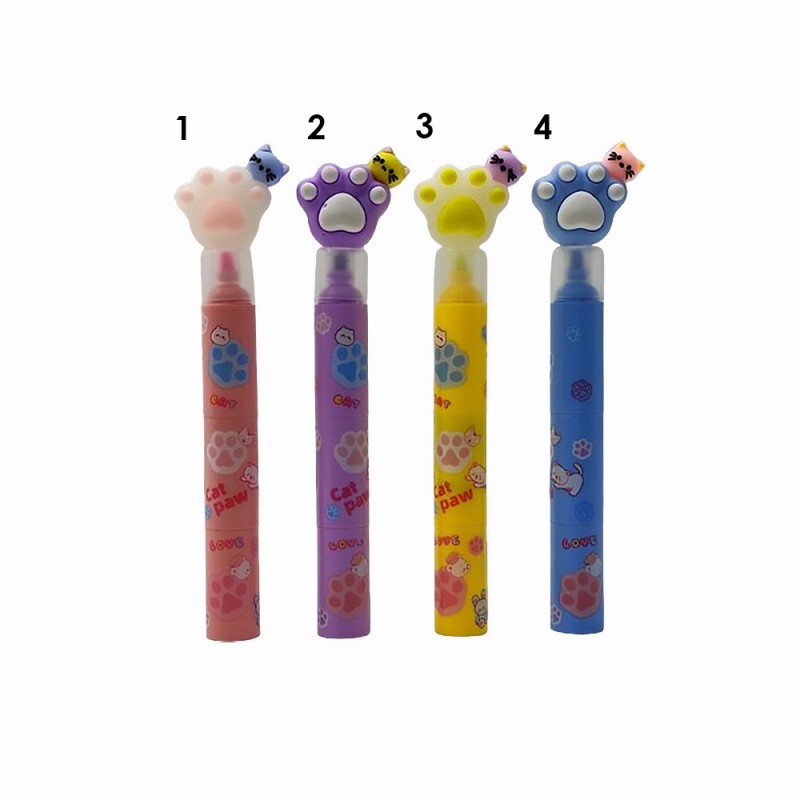 CANETA MARCA TEXTO MODELO GATINHO EM PLÁSTICO REF: HE59808 CANETA MARCA TEXTO MODELO GATINHO EM PLÁSTICO REF: HE59808