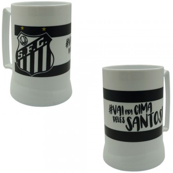 CANECA GEL MODELO SANTOS EM PLÁSTICO 400ML REF: 015139 