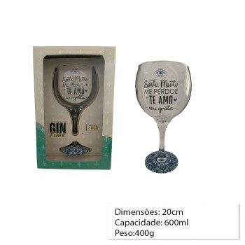 TACA GIN VIDRO FRASE HOOPONOPONO REF? 8773 TACA GIN VIDRO FRASE HOOPONOPONO REF? 8773