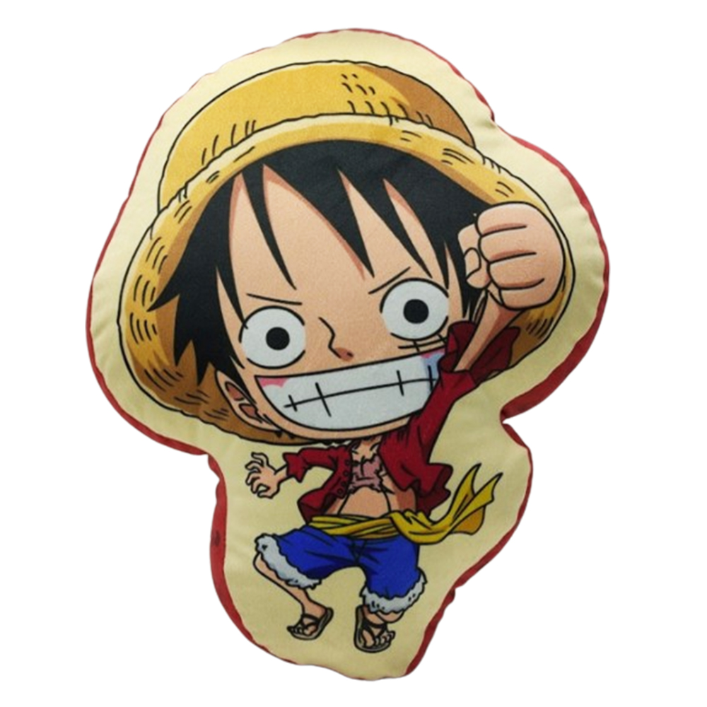 ALMOFADA FORMATO LUFFY ONE PIERCE EM FIBRA REF: 10065033