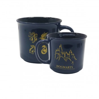 CANECA TOM MODELO HOGWARTS CASAS EM CERÂMICA 350ML REF: 10026424