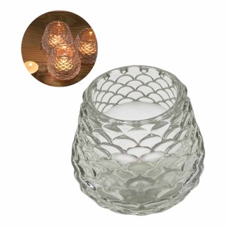 PORTA VELA DECORATIVO EM VIDRO REF: PVLA021