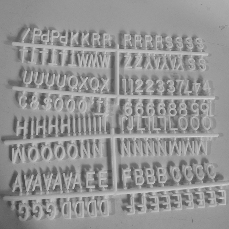 LETRAS PARA PLACA