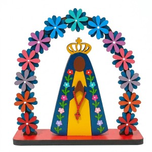 ENFEITE DECORATIVO MODELO ARCO FLORAL NOSSA SENHORA DE MADEIRA REF: 000126