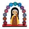 ENFEITE DECORATIVO MODELO ARCO FLORAL SANTINHA DE MADEIRA REF: 000130 ENFEITE DECORATIVO MODELO ARCO FLORAL SANTINHA DE MADEIRA REF: 000130