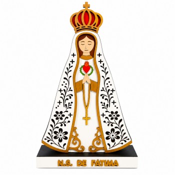 ENFEITE MODELO NOSSA SENHORA DE FÁTIMA REF: 000196 ENFEITE MODELO NOSSA SENHORA DE FÁTIMA REF: 000196