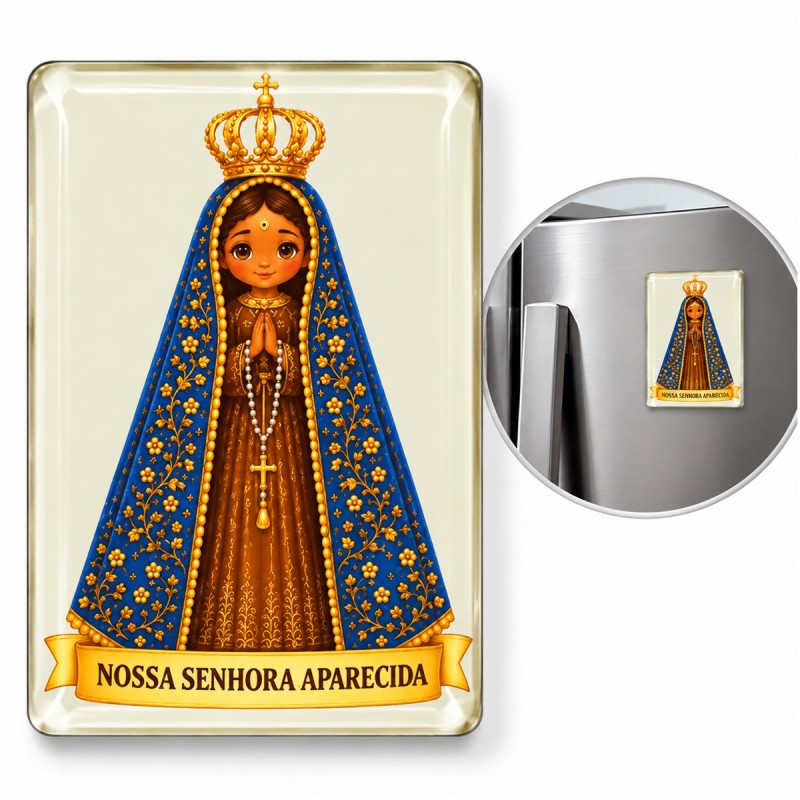 IMÃ MODELO NOSSA SENHORA APARECIDA REF: 000227 IMÃ MODELO NOSSA SENHORA APARECIDA REF: 000227
