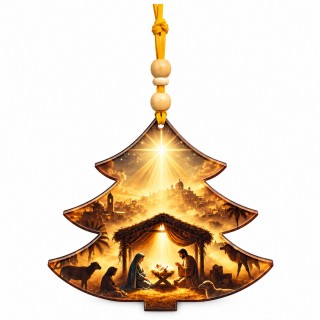 ÁRVORE DE NATAL DECORATIVA MODELO PRESÉPIO REF: 000253
