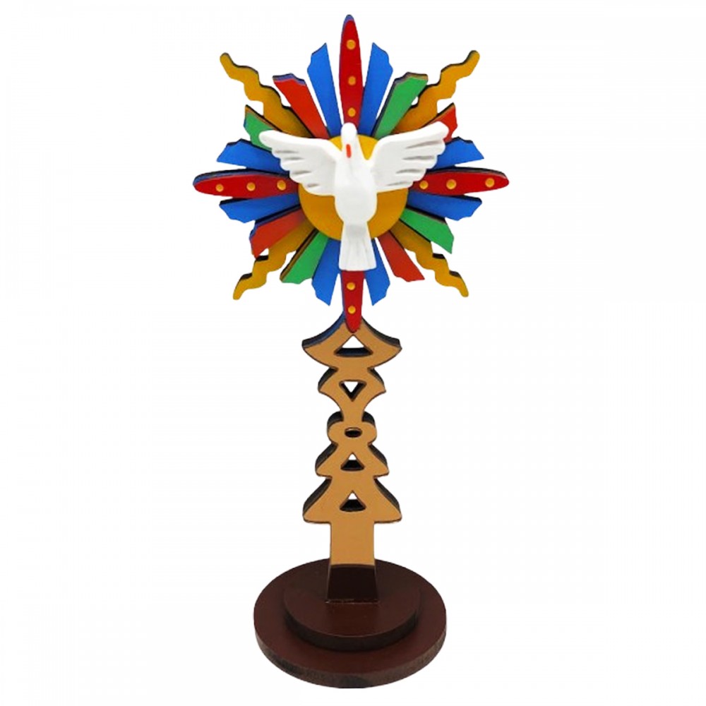 DIVINO ESPIRITO PEDESTAL DE MADEIRA REF: 000550