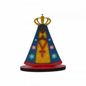 MINI PLACA DECORATIVA MODELO NOSSA SENHORA COROA EM MDFREF: 001564 MINI PLACA DECORATIVA MODELO NOSSA SENHORA COROA EM MDFREF: 001564