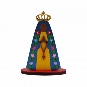 MINI PLACA DECORATIVA MODELO NOSSA SENHORA FLORES REF: 001571 MINI PLACA DECORATIVA MODELO NOSSA SENHORA FLORES REF: 001571