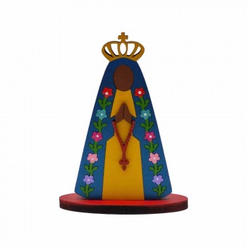 MINI PLACA DECORATIVA MODELO NOSSA SENHORA FLORES REF: 001571 MINI PLACA DECORATIVA MODELO NOSSA SENHORA FLORES REF: 001571