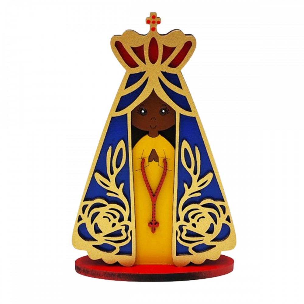 NOSSA SENHORA APARECIDA DE MADEIRA MDF REF: 002325