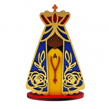NOSSA SENHORA APARECIDA DE MADEIRA MDF REF: 002325 NOSSA SENHORA APARECIDA DE MADEIRA MDF REF: 002325