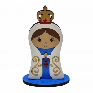 PLACA DECORATIVA MODELO NOSSA SENHORA DE FATIMA INFANTIL EM MDF REF: 002530 PLACA DECORATIVA MODELO NOSSA SENHORA DE FATIMA INFANTIL EM MDF REF: 002530