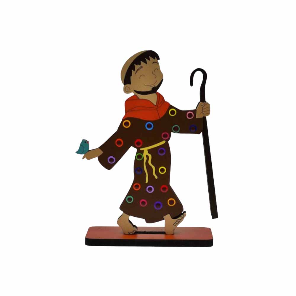 PLACA DECORATIVA MODELO SÃO FRANCISCO CAJADO EM MDF REF: 002639 PLACA DECORATIVA MODELO SÃO FRANCISCO CAJADO EM MDF REF: 002639