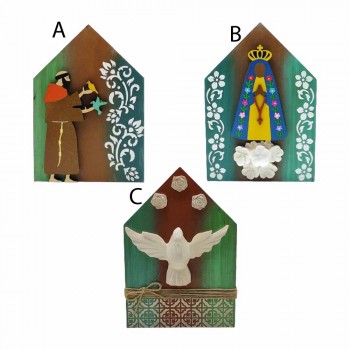 PLACA DE MESA DECORATIVA MODELO CASINHA DE MDF REF: 274-5