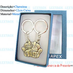 CHAVEIRO C/ CAIXA. TAM:8.3X12X2.4CM