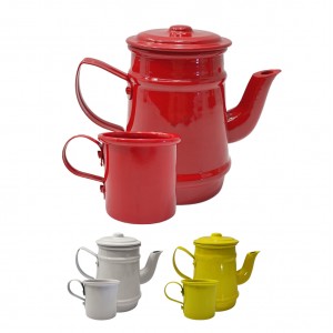 MARIQUINHA COM BULE EM ALUMÍNIO E 2 CANECAS  REF: 04086 MARIQUINHA COM BULE EM ALUMÍNIO E 2 CANECAS  REF: 04086