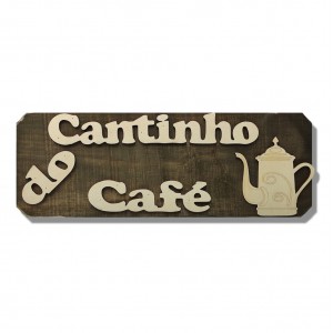 PLACA DECORATIVA MODELO CANTINHO DIVERSOS EM MADEIRA REF: 04143
