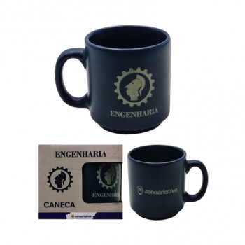 CANECA MINI TINA MODELO ENGENHARIA EM CERÂMICA 100ML REF: 10025840