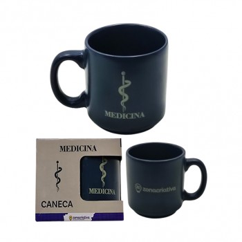 CANECA MINI TINA MODELO MEDICINA  EM CERÂMICA 100ML REF: 10025841