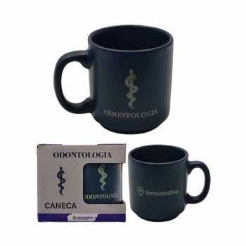 CANECA MINI TINA MODELO ODONTOLOGIA EM CERÂMICA 100ML REF: 10025842