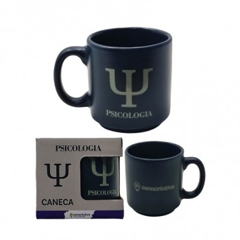 CANECA MINI TINA MODELO PSICOLOGIA EM CERÂMICA 100ML REF: 10025845