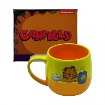 CANECA MAGGIE MODELO GARFIELD EM CERÂMICA 400ML REF: 10025927