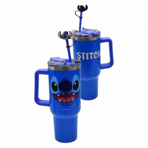 CANECÃO TUMBLER COM PINGENTE MODELO STITCH ROSTINHO EM ALUMÍNIO REF: 10026398