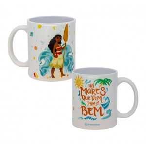 CANECA POP MODELO MOANA MARES PARA O BEM EM CERÂMICA 350ML REF: 10026441 CANECA POP MODELO MOANA MARES PARA O BEM EM CERÂMICA 350ML REF: 10026441